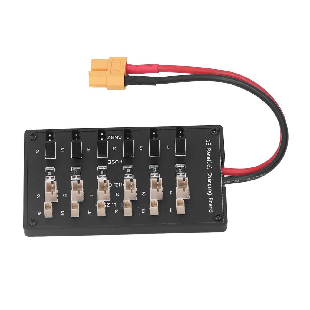 Параллельная зарядная плата 6 каналов XT60 Плата для балансировки заряда с кабелем 4,0 мм типа "банан" для