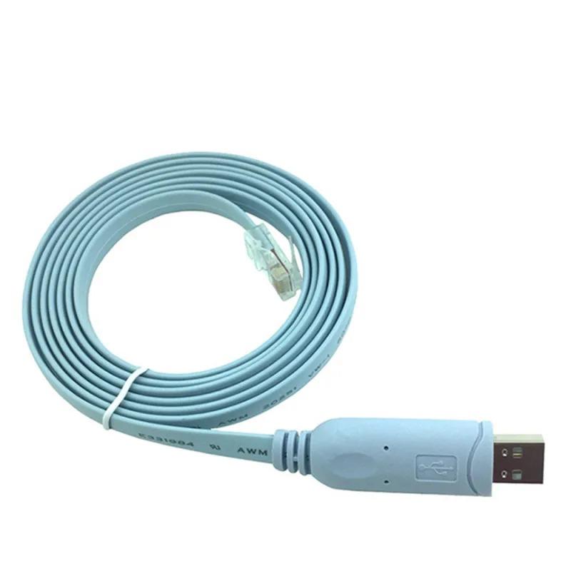 USB-RJ45 для Cisco USB-консольный кабель, отладочная линия для маршрутизатора, конвертер RJ45, коммутатор, расширение USB, компьютерная сеть