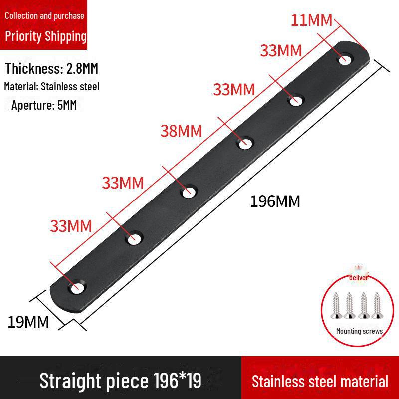 Кронштейн для полок L-образной формы из нержавеющей стали, соединитель под прямым углом 90 градусов