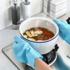 Перчатки для мытья посуды Перчатки из силиконовой резины для мытья посуды для бытовых нужд Перчатки для чистки губкой Перчатки для ухода за домашними животными