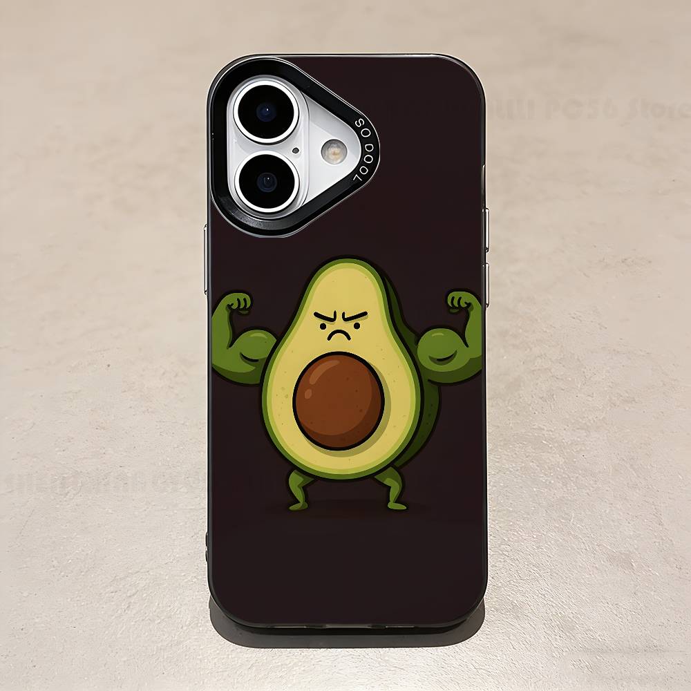 Cute Avocado Cartoon Phone Case For IPhone 17 16e 16 15 14 13 12 Pro Max X XR XS MAX Back Cover