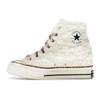 Converse Isabel Marant x Chuck 70 Клиновидные высокие кроссовки унисекс ванильно-белого цвета кремового, черного и красного цвета A10222C
