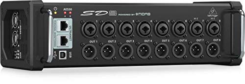 Behringer Stage Box AES50 соединение Совместимо с X32 Оснащено 8 предусилителями MIDAS Комбинированный разъем XLR Оснащено терминалом ULTRANET Стойка