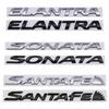 1 шт. 3D ABS стикер автомобиля Elantra Santafe Sonata логотип эмблема значок автомобиля задний багажник наклейка