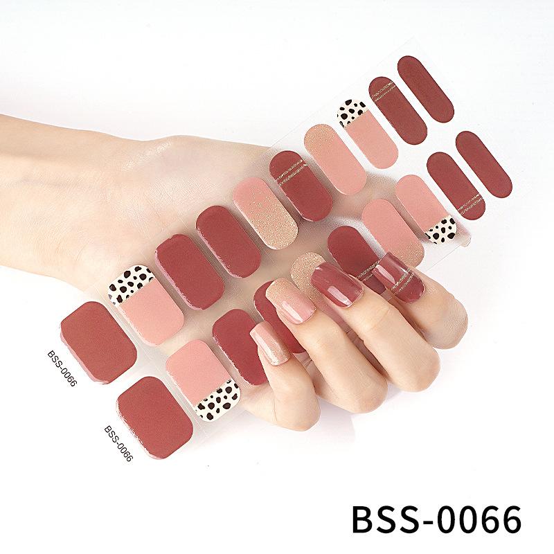 20 гелевых наклеек для ногтей на пальцы 3D полуотвержденные наклейки для дизайна ногтей наклейки для дизайна ногтей