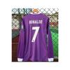 2017 Cardiff Purple . Ronaldo Long Sleeve Retro Adult Jersey Long Sleeve >afa2104
