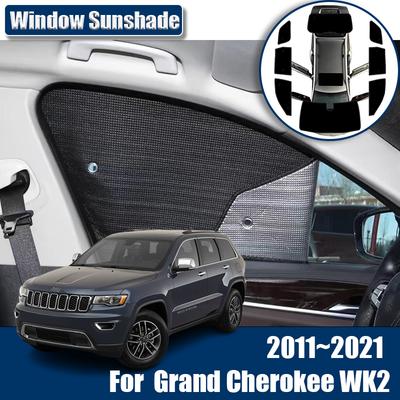 Для Jeep Grand Cherokee WK2 2014 2012 Аксессуары 2011~2021 Автомобильные солнцезащитные козырьки на лобовое стекло Анти-УФ Защитные чехлы Детали интерьера Автомобильные запчасти
