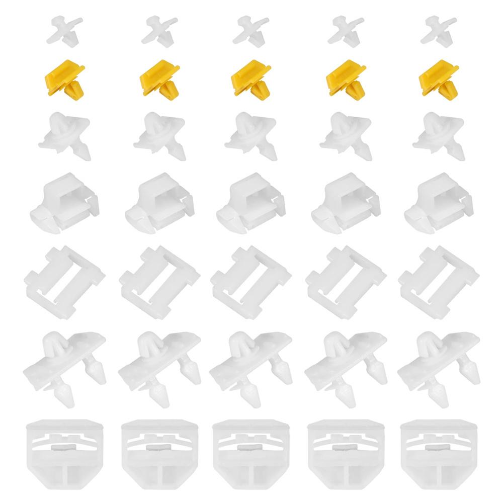 35 шт. Клипсы боковых молдингов для Mercedes-Benz серии 190 W201 190E 190D A0069883578