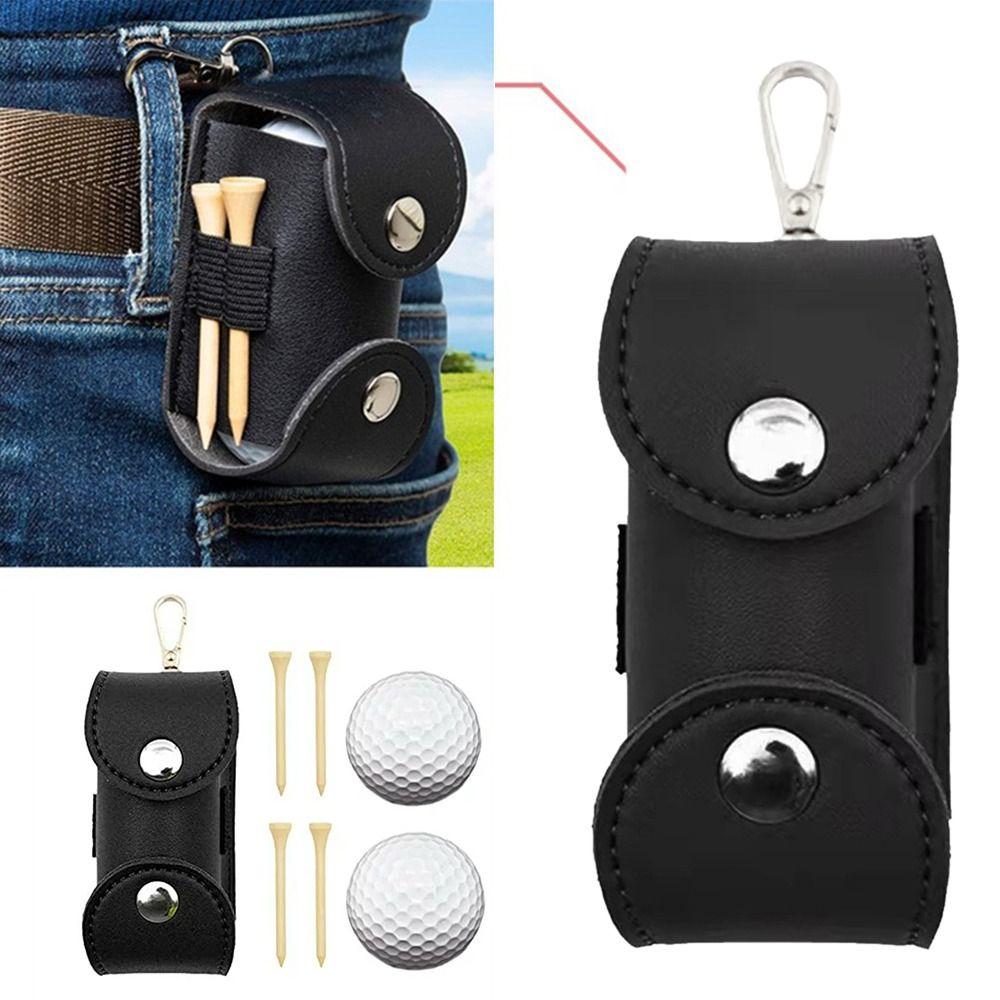 С металлической пряжкой Сумка для гольф-мячей Маленькая поясная сумка Мини-сумки для хранения мячей Гольф Спорт