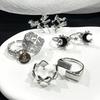 Нишевый Дизайнерский Смысл Темная Серия Открытое Кольцо Холодный Ветер Мода Индивидуальность Кольцо с Высоким Чувством Женщина