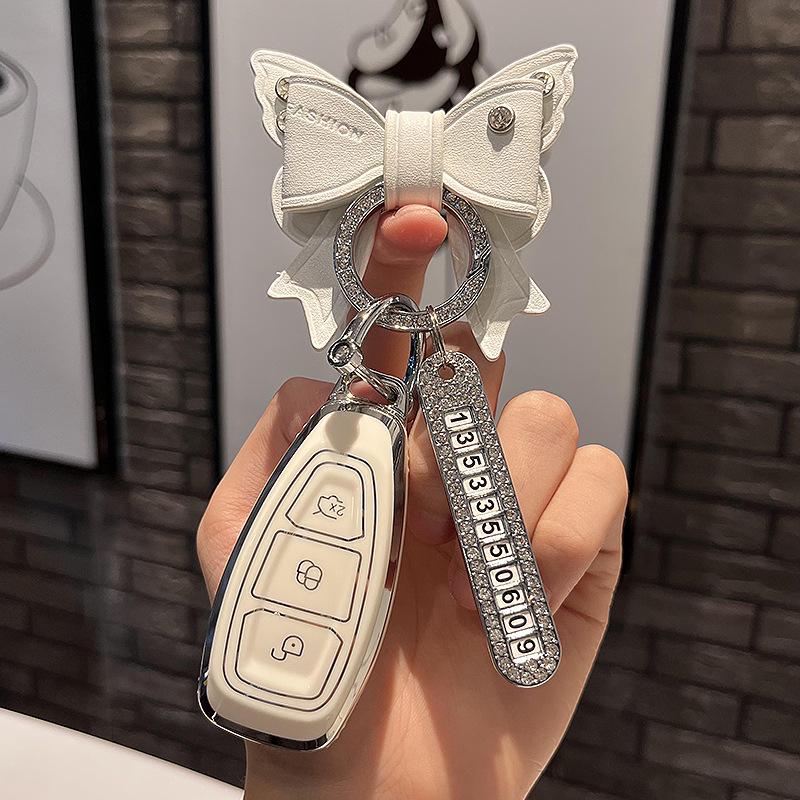 Подходит для чехла для ключей Ford Focus Mondeo Zhisheng Smart Car Key Case