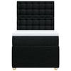 Maison Exclusive - Sommier à lattes de lit avec matelas Noir 100x200 cm Tissu