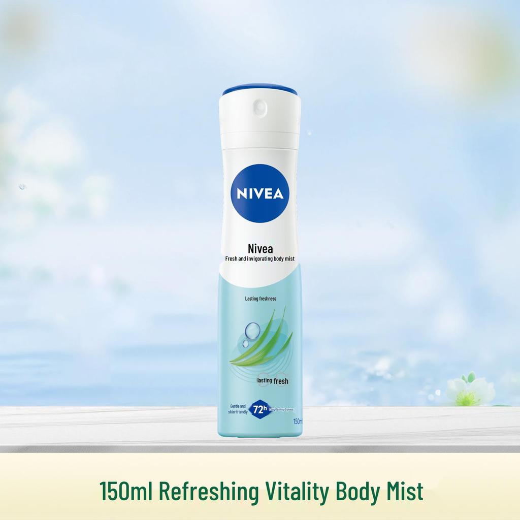 Nivea Ocean Essence Портативный антиперспирант-спрей для бережного контроля запаха подмышек, обеспечивающий сухость, с множеством вариантов эффективности.