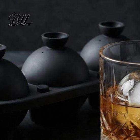 Giant Ice Cube Tray Tennis Ball Silicone 3-Cavity Mold for Whiskey Durable Food Grade Cocktails Slow-Melting Large Spheres Creative Gift Sports