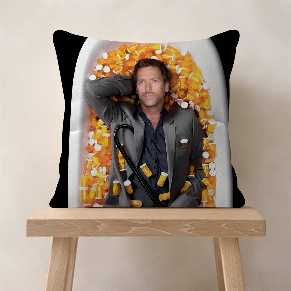 Medical Drama House MD TV Show Pillow Gift Home Office Decoration Bedroom Sofa Car Cushion Cover Case 45x45