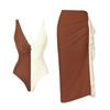 1011 European and American swimwear new color matching simple high-end sense one-piece swimsuit set female explosion 19181
