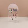 Fashion Clear Acrylic Multi-Hole Jewelry Display Holders Portable Ear Holder Earring Show Stand
