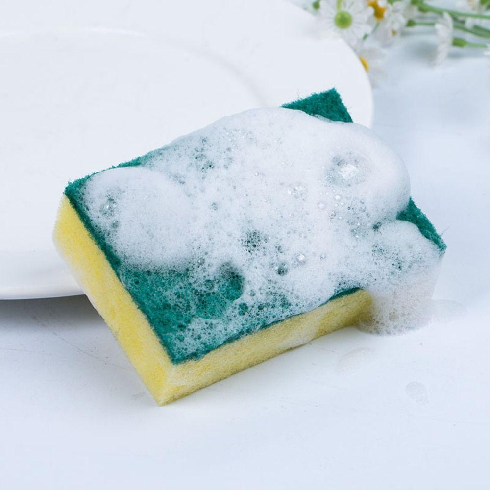 Sponge Dishwashing Sponge Reusable Cleaning Wipe Durable Scouring Pad