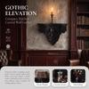 Vintage Style Halloween Skull Wall Mount Shelf Gothic Art Skull Wall Rack  Living Room