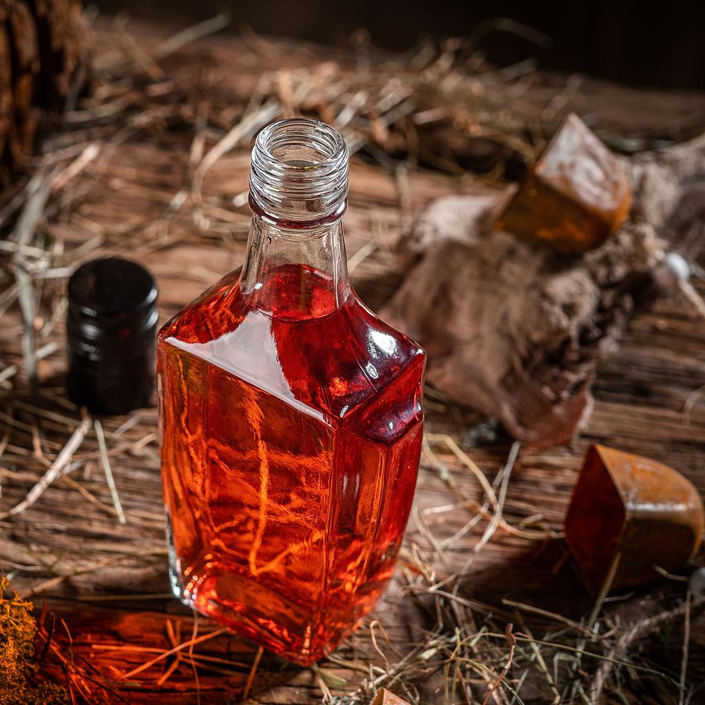 KADAX Szklana Butelka Na Nalewkę Z Zakrętką 5szt.