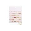 Umiwe Earrings Set 30 Pairs Surgical Stainless Steel Ladies Popularity Compatible with Metal Allergies Fashionable Cute South Korea Woman Accessories