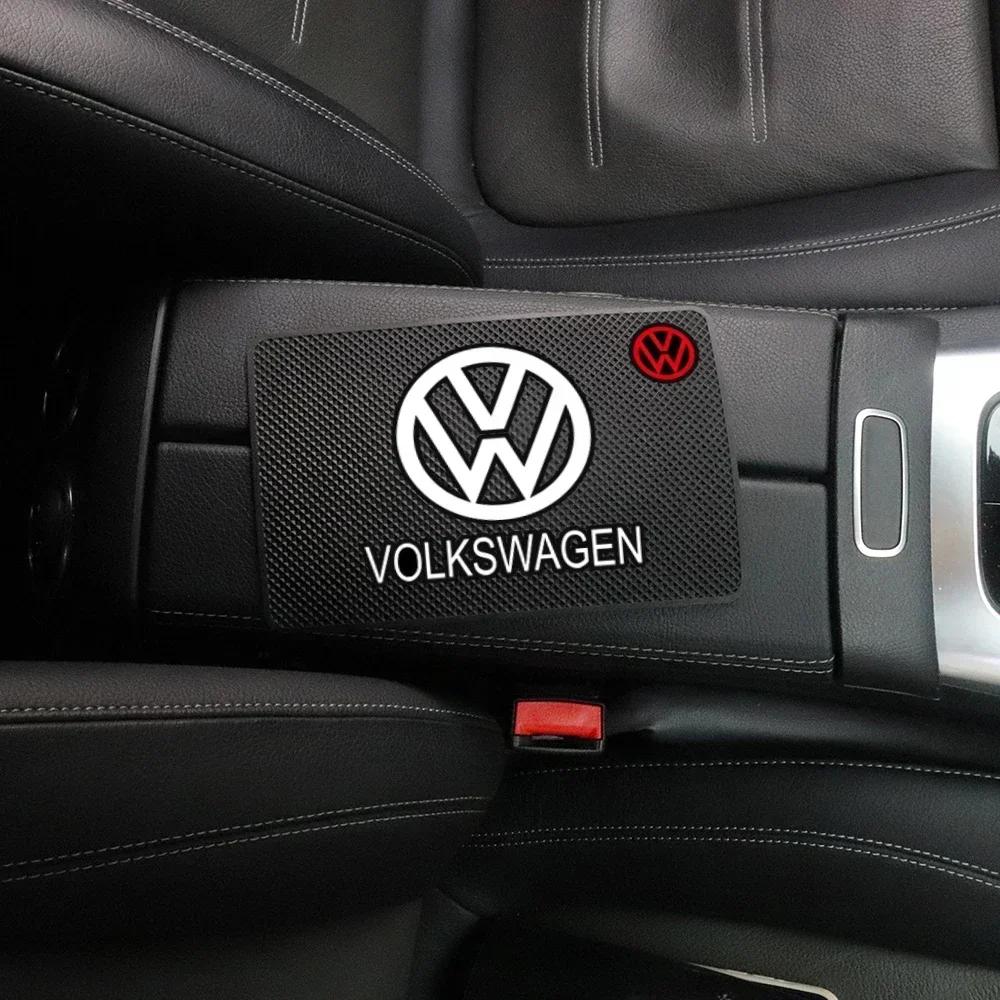 Car Dashboard Non-slip Silicone Sticky Pads Auto Accessories For Volkswagen R-line VW R Polo Golf Touareg Passat Magotan Tiguan R444