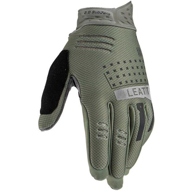 Велоперчатки Leatt MTB 2.0 SubZero (зелено-серые)