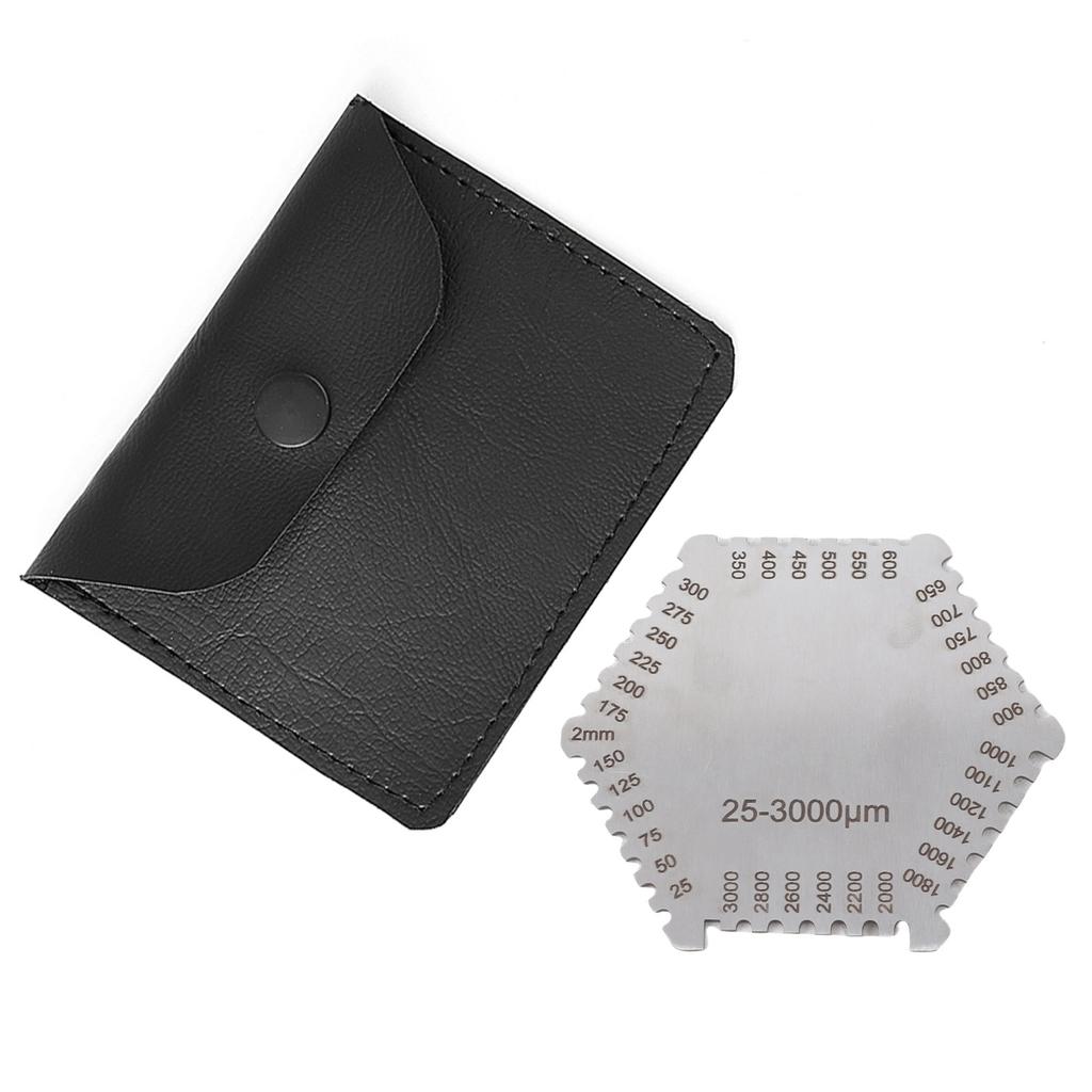 High Accurate Stainless Steel Wet Film Comb 25 3000um Thickness Gauge