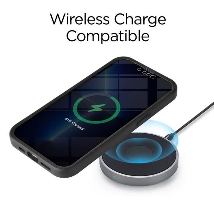 Coque Anti-choc - PROSHOP - pour iPhone 13 Pro - Protection Intégrale - Noir - Semi-rigide