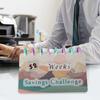 Portable 52 Week Budget Binder Savings Challenge Manage Finances with Ease Loose-leaf Secure Closing