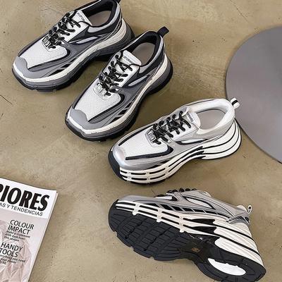 Song Yi Mika женские универсальные повседневные туфли на толстой подошве с трехслойной композитной подошвой, увеличивающие рост, спортивная обувь