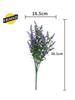 Искусственная лаванда, 8 связок/упак., устойчивые к ультрафиолетовому излучению, искусственные цветы, искусственные пластиковые цветы для подвесных растений, сад, крыльцо, окно, свадьба, уличный декор
