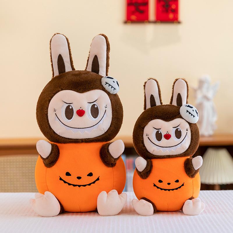 Adorable Halloween Pumpkin Labubu Plush Toy Soft And Cuddly 30cm And 40cm Sizes