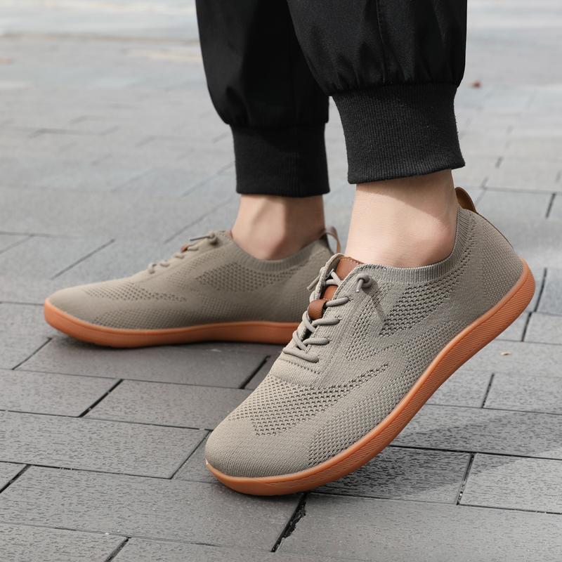 Минималистичные вязаные кроссовки для ходьбы женские мужские с широким носком повседневная обувь легкие тренировочные кроссовки дышащие балетки босиком