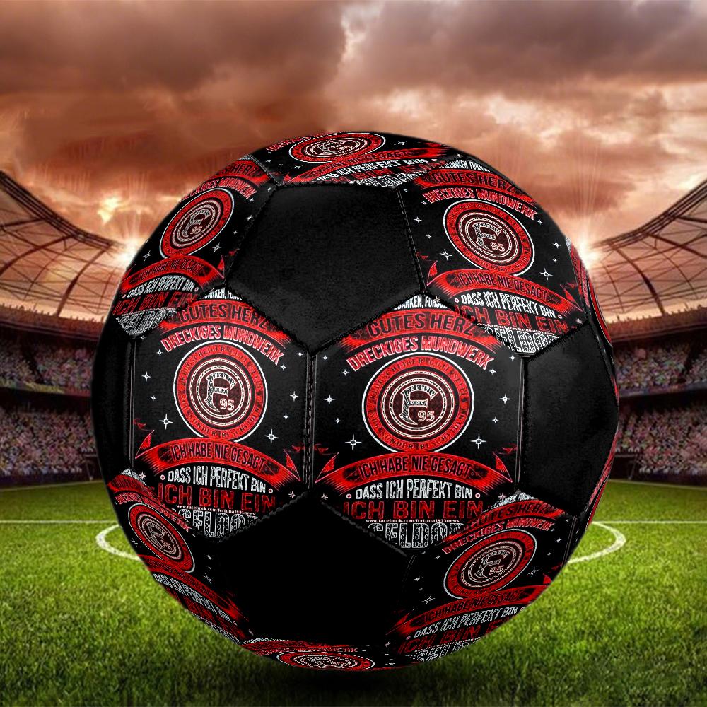 Msv Duisburg Indoor Soccer Ball Colorful Machine Stitched PVC Size 5 Team Training Competition Ready Durable High-Bounce Cool Sports Gift