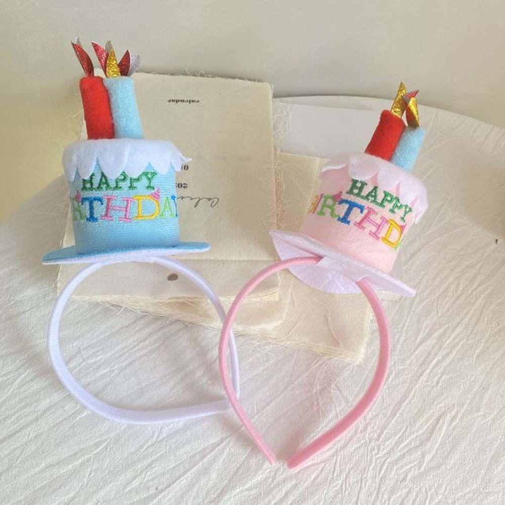 Shaped Party Jewelry Hair Hoop Birthday Cake Headband Happy Birthday Headband Birthday Decoration