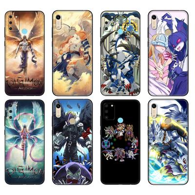 Черный чехол из ТПУ для Huawei Honor 8a Prime 8s Prime 9 Lite Honor 9A 9C 9X Premium 9x Pro 9S чехол японского аниме Digimon