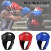 PU Leather Adult Kick Boxing Helmet Men Women Karate Head Guard MMA Kick Boxing Fight Training Head Protection Full-face Head Gear