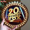 Metal Wall Art 20th Century Fox Hollywood Film Sign Durable Indoor Plaque