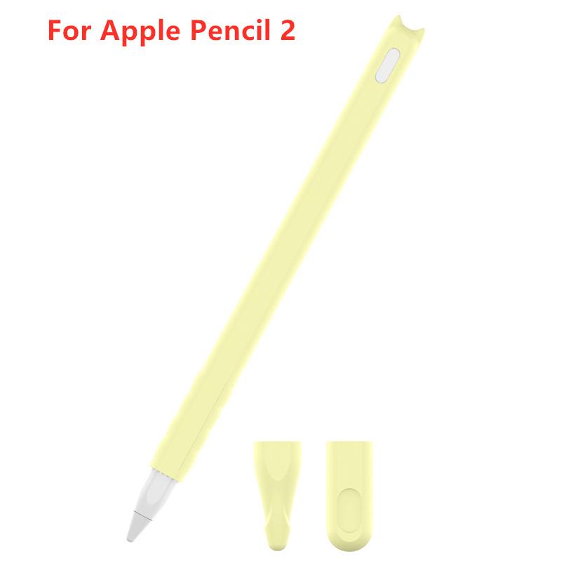 Мягкий силиконовый чехол для Apple Pencil 2-го поколения, чехол для ручки, чехол-накладка для стилуса iPad, противоударный и противоскользящий, защитный чехол, аксессуары