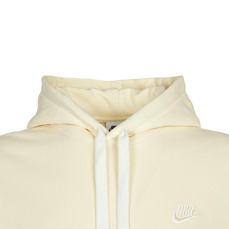 Nike Однотонная толстовка с вышитым логотипом, мужские топы, молочно-белый DA0024-113