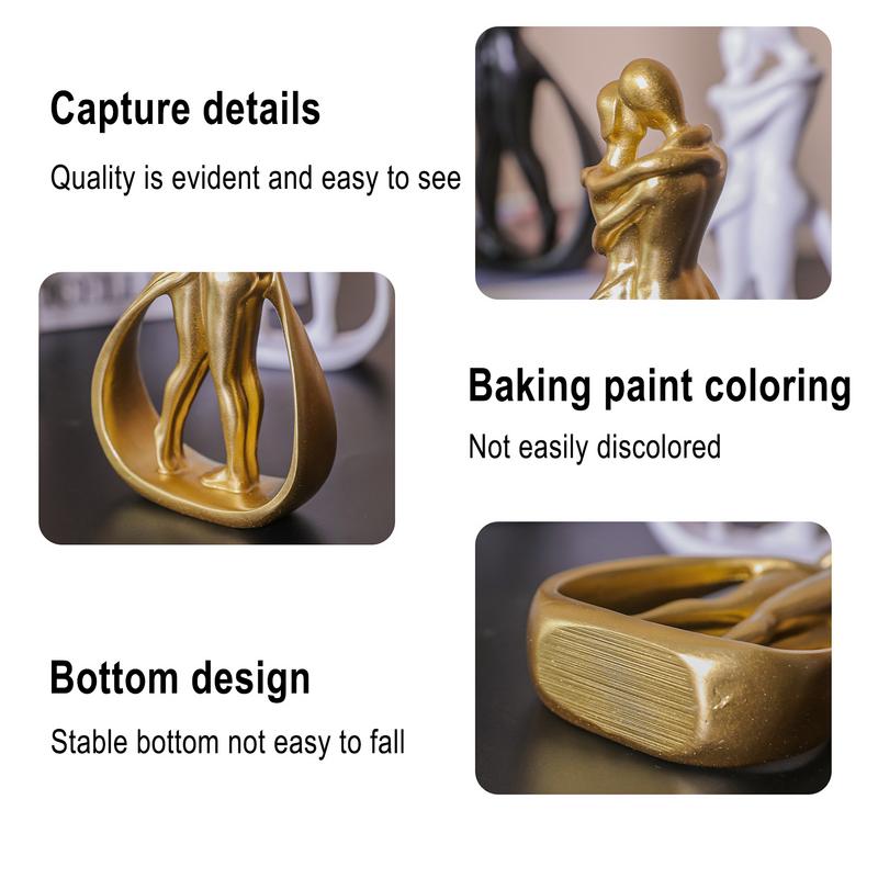 Абстрактная статуэтка, народное искусство, украшение для гостиной, домашняя скульптура для пары, декоративные настольные украшения, декор для спальни, внутренняя статуя