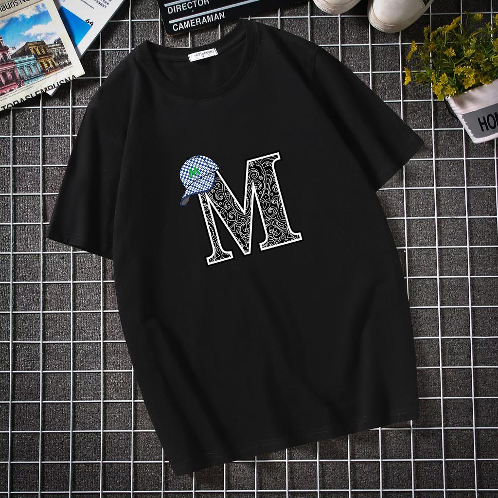 Cotton T-Shirts Summer Men's Short Sleeved T-shirt Trendy Brand Student Round Neck Loose Half Sleeved Pure Cotton Top T-shirt