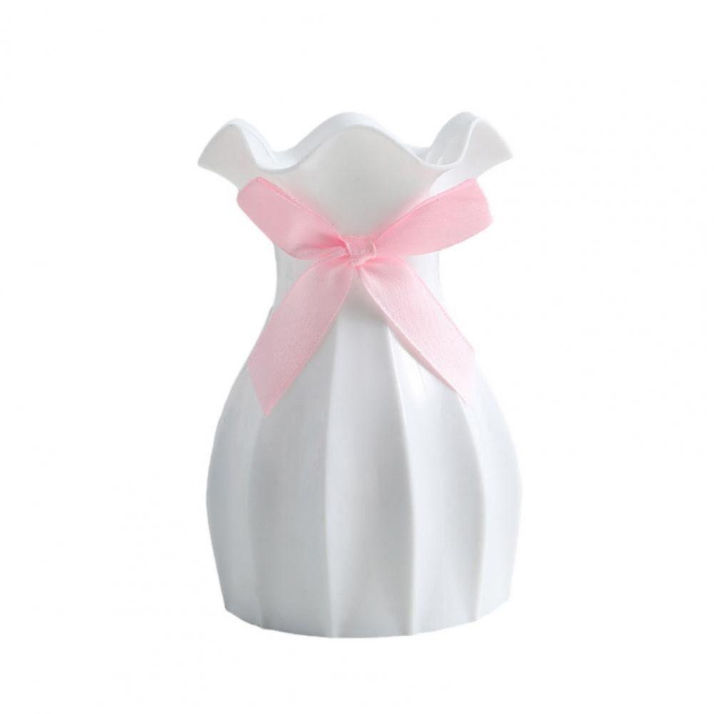 Break-resistant Plastic Colored Vase Plastic Potted Container Ornaments Flower Arrangement