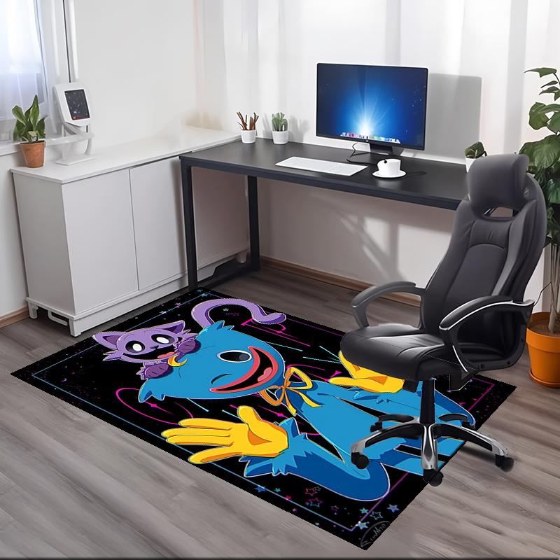 Huggy Wuggy Printed Carpetrugfor Office Chair Living Room Bedroom Kitchen Room Decor Gifts