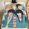1 шт. Фланелевое одеяло с принтом «Kimi ni Todoke», Высококачественное, Для всех сезонов, Декор для дома, Тепло и уют, Идеально для рождественских подарков