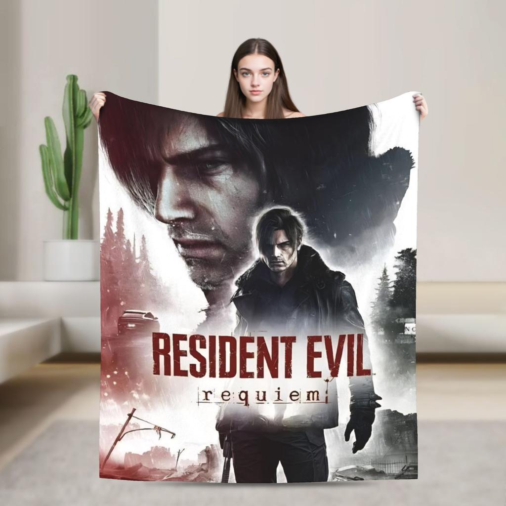 Residents Evils 9  Blanket Multiple Sizes Warm Cozy Fluffy Games Throw Blankets for Couch Sofa and Bed