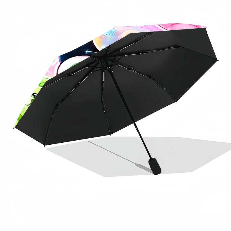1pc Powerpuff Umbrella, Sun Protection, And UV Shielding. It Has Eight Sturdy Ribs for Outdoor Use And Perfect As a Holiday Gift
