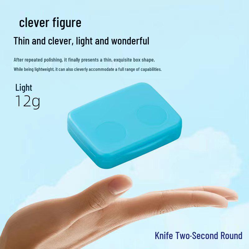 Screw-Free Cap Colored Contact Lens Case - Press-Type Double Case, Cute Ins Girly Design.