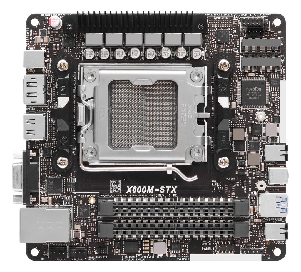 Asrock Barebone PC DESKMINI X600 Chipset Equipped with AMD Ryzen 8000 7000 CPU Compatible Model Authorized Distributor X600/B/BB/BOX/JP / (Socket AM5)